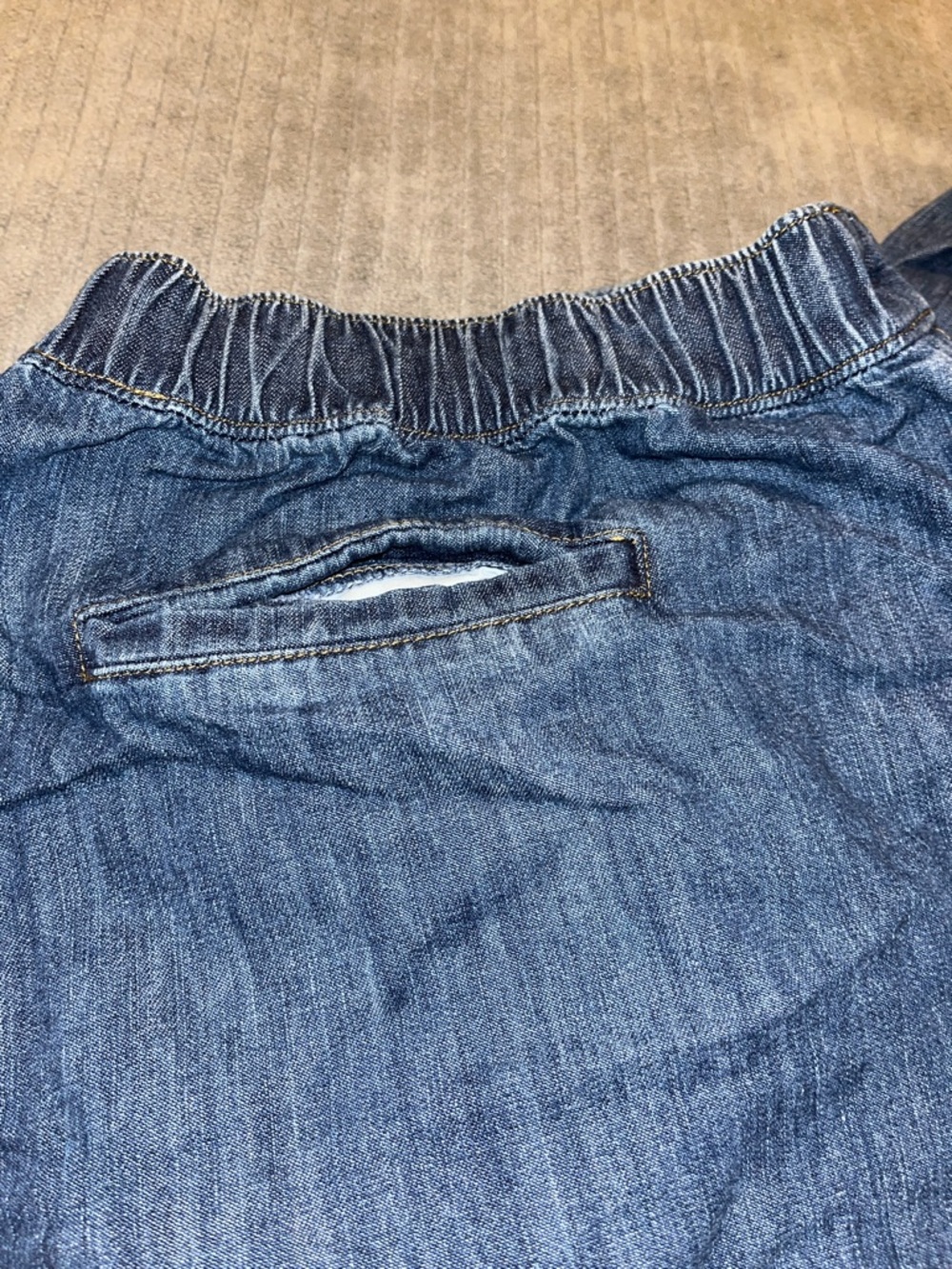 LC Lauren Conrad Dark Blue Button-Fly Wide Leg Jeans - Picture 4 of 5